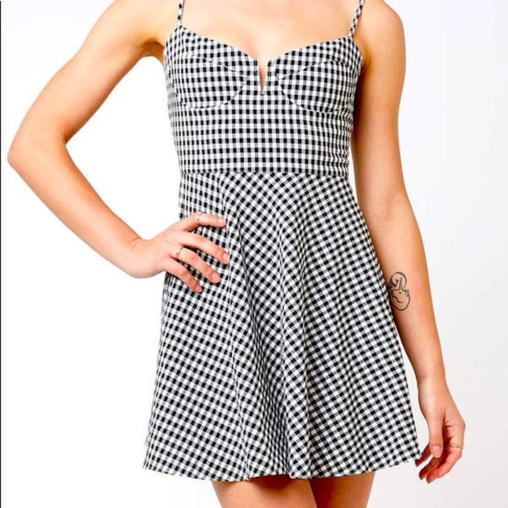 B&W checkered dress!